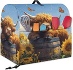 Kitchen Aid Stand Mixer Covers Highland Cow Sunflower Kitchen Appliance Dust Covers Protective Compatible with 6-8 Quart Kitchen Aid Stand Mixer