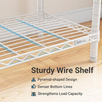 VIPEK S2 Heavy Duty Clothes Rack with Shoe Shelves Freestanding Clothing Rack with 8-Tier Shoe Rack, Double Hanging Rod, Adjustable Shelf, Walk in Closet Organizer Garment Rack, White
