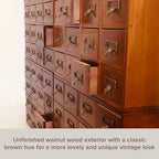 Huge Modular Stackable Against Wall 64-Drawer Apothecary Curio Cabinet Vintage