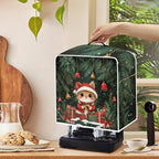 Coffee Maker Cover Christmas Cat Coffee Up Covers Dustproof Protector for Mixer Foldable Appliance Cover