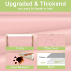 QIKSION Blush Pink Plastic Table Cloth Disposable 12 Pack, 54 x 108 Inch Tablecloths for Valentines, Easter, Mothers Day Decorations, Baby Shower Birthday Party, Rectangle Table Cover