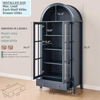RowyPoey Farmhouse Arched Cabinet