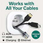 in-Wall Cable Management kit, Cord Hiding for Wall, Hide TV Wires When Mounting A TV, Includes Power & Low Voltage Cable Management, Includes Hole Saw Drill Attachment for Easy Install