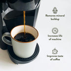 Universal Descaling Solution for Keurig, Nespresso, Breville, DeLonghi & Ninja (2 Uses) – Professional Coffee Descaler & Cleaner – Removes Limescale to Restore Flow & Temp – Odorless & Residue-Free