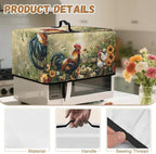Microwave Cover, Thanksgiving Microwave Dust Cover Waterproof Microwaves Oven Covers Rooster Microwaves Accessories Decorative Kitchen Appliance Cover for Air Fryer Toaster