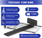 Goovilla Shelf Bracket, Heavy Duty Floating Shelf Brackets 10 inch Long