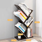 Godferyxin Book Tree Bookshelf, 5-Tier Wood Bookshelf Tree Bookcase