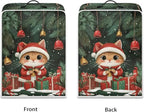 Coffee Maker Cover Christmas Cat Coffee Up Covers Dustproof Protector for Mixer Foldable Appliance Cover