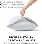 100% Natural Cotton Sheets Queen Size Bed Set | 500 TC Single-Ply Sateen Weave | Soft, Breathable, Hypoallergenic Solid 4-Piece Bedding with Deep Pocket Fitted, Flat, Pillowcase | White