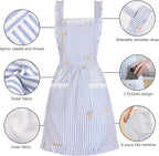 Funny Aprons for Women with Pockets, Kitchen Cooking Grilling Bbq Cute Chef Apron, Mothers Day Birthday Gifts for Women