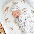 GRSSDER Stretchy Ultra Soft Fitted Bassinet Sheets 3 Pack, Universal Fit for Baby Cradle Moses Basket Oval Rectangle Mattress Safe and Snug, Free Animals Stylish Print