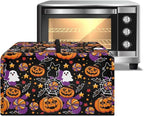 Microwave Oven Grill Cover, Halloween Pumpkin Waterproof Heat-Resistant Anti-Scratch Protective Cover Case for Countertop Microwave Oven Stylish Microwaves Ovens Covers