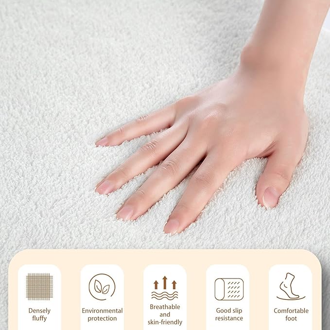 Erosebridal Kawaii Mushroom Bathroom Rugs Boho Sun Mats Hippie Groovy Floral Ultra Soft Bathtub Rugs 20x32 60s 70s Retro Vintage Theme Room Decor Chic Daisy Flower Bath Mat Geometric Striped Decor