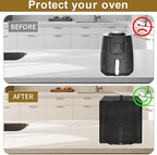 Air Fryer Cover for Ninja AF101 4QT, Fits Instant Pot Vortex 6QT XL & Chefman 4QT, Heavy Duty Heat/Dust Proof Waterproof Cover, 13.79"x10.24"x11.82"H
