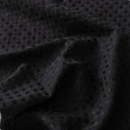 King Bed Skirt, Wrap Around Bed Skirt with Pleated Corner, 18 Inch Drop Pleated Waffle Weave Bedskirts, Anti-Slip, Microfiber, Black, 18'' King