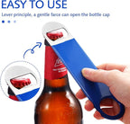 24 Pack Stainless Steel Flat Bottle Opener Bulk Heavy Duty Bartender Beer Openers Rubber Coated Beer Bottle Opener 7 Inch Beer Can Opener for Men Women Bar Kitchen Restaurant Party Supplies, 6 Colors