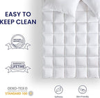 SLEEP ZONE Twin XL Cotton Mattress Pad for College Dorm, Machine Washable Mattress Protector Cover, Soft Cotton Top Cooling Mattress Topper Fits 8-21 inch Deep Pocket, Twin XL