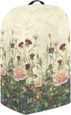 Kitchen Countertop Blender Cover with Drawstring Dust Protection Anti Fingerprint 9.4”Lx7.2”Wx15.9”H Fits Most Standard Kitchen Blender Appliance Cover Retro Rose Flower Print