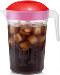 Tribello LARGE 1.3 Gallon Water Pitcher, Plastic Juice Pitcher With Lid - Dishwasher Safe, BPA Free, Colors May Vary (1.3 Gallon)