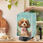 Mumeson Cute Dog Coffee Maker Cover Stand Mixer or Coffee Maker Appliance Cover Dust and Fingerprint Protection Kitchen Stand Mixer Cover Small Appliance Covers, Large