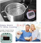 Weewooday 24 Pcs Digital Kitchen Timer Magnetic Timer Bulk On/Off Switch Minute Second Count up Countdown Loud Alarm for Exercise Cook Baking (Macaron Colors)