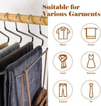 Pants Hangers,50-Pack Clothes Hangers, Non-Slip Open-Ended Pant Hanger,White Metal Hangers Design for Jeans,Slacks,Scarf (Black)