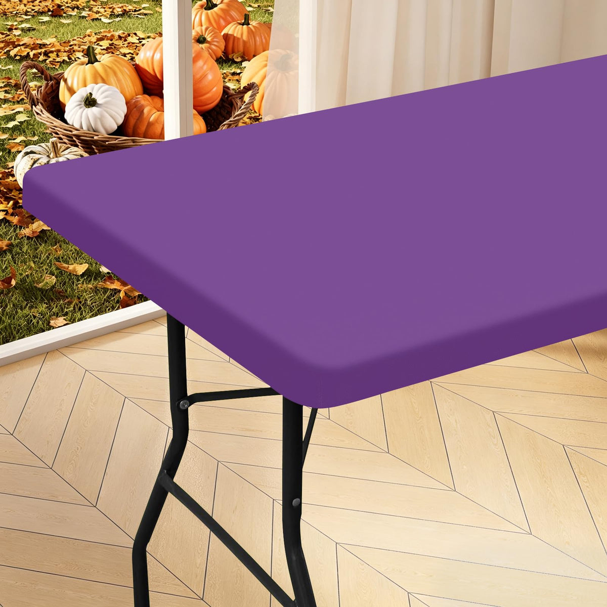 homing Rectangle Table Cloth Cover 8 Foot Elastic Fitted Tablecloth