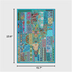 Vintage Boho Area Rugs Multicolor Ethnic Style Geometric Splicing Carpets Bedroom Living Room Kitchen Floor Mats Indoor Outdoor Non-Shedding Runner Rug Home Décor Carpet 1.3' X 2'