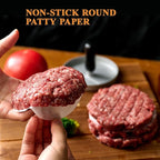 MUCHII 1000 Pcs 4.5 Inch Burger Patty Paper Rounds, White Parchment