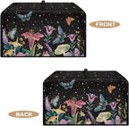 Microwave Oven Cover, Butterfly Heat-Resistant Polyester Machine Protector Decorative Kitchen Appliance Covers Waterproof Microwave Oven Cover for Most Countertop Microwaves