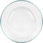 Pyrex 7203 7 Cup Glass Bowls & 7402-PC Cadet Blue Food Storage Replacement Lids (2-Pack) - Made in USA