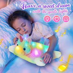 Glow Guards 16" Light Up Musical Rainbow Unicorn Plush Pillow,LED Singing Soft Colorful Unicorn Stuffed Animal,Sofa Decors Birthday Christmas Children's Day Gifts for Toddlers Kids