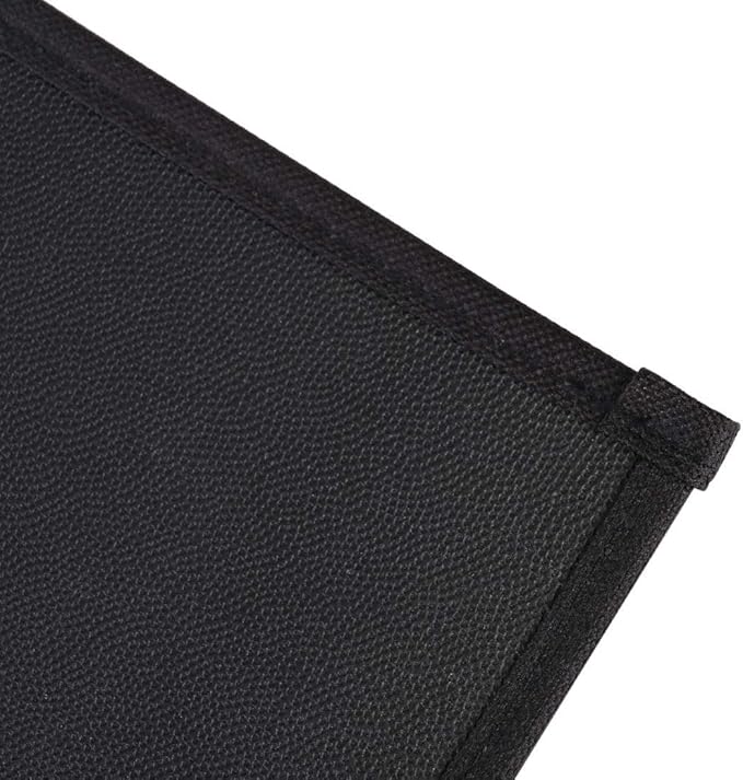 Bedside Caddy,Bedside Organizer Caddy Under Mattress,Holds Magazines,Books (4 Pockets-Black)