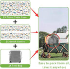 Camping Picnic Table Cover with Bench Covers, Wooden Camper RV Camping Tablecloth Fitted Picnic Table Covers for Indoor Family Garden Outdoor Party Decorations, 3 Pieces Set, 30X96in
