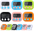 12 Pack Digital Kitchen Timers for Cooking, Small Magnetic Countdown Classroom Timers for Teachers Kids, Big Digits Loud Alarm Backing Stand Timer for Kitchen, Shower, Study, Work, Exercise Training