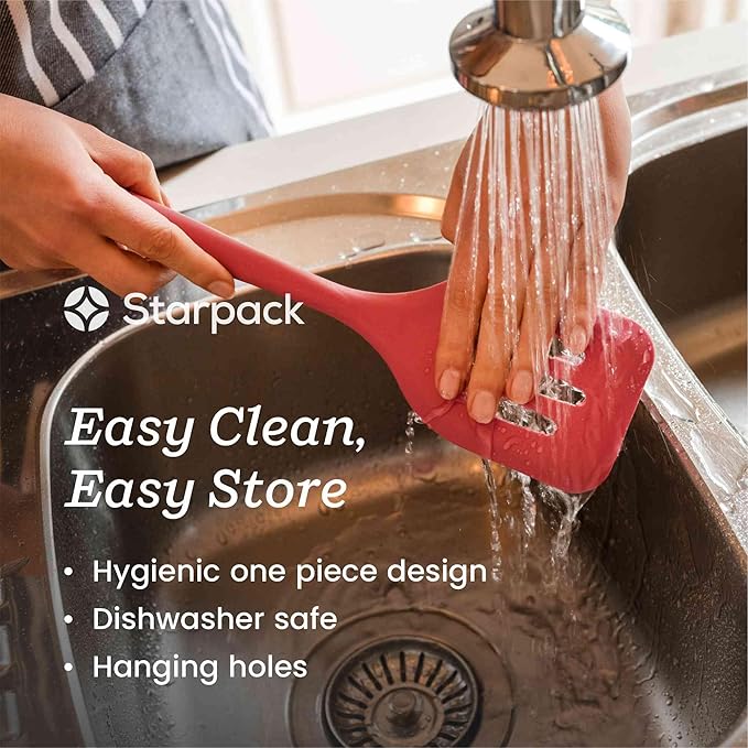 Starpack 'Stir & Serve' Silicone Cooking Utensils Set (5 Pcs) - 10.5" - Kitchen Utensil Set Heat Resistant to 600°F - Kitchen Utensils for Nonstick Cookware - Silicone Utensil Set for Mixing & Cooking