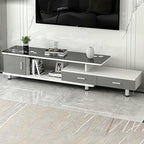 Extendable TV Stand Modern Entertainment Center with Drawers Rectangle TV Console Table for Living Room Bedroom~/
