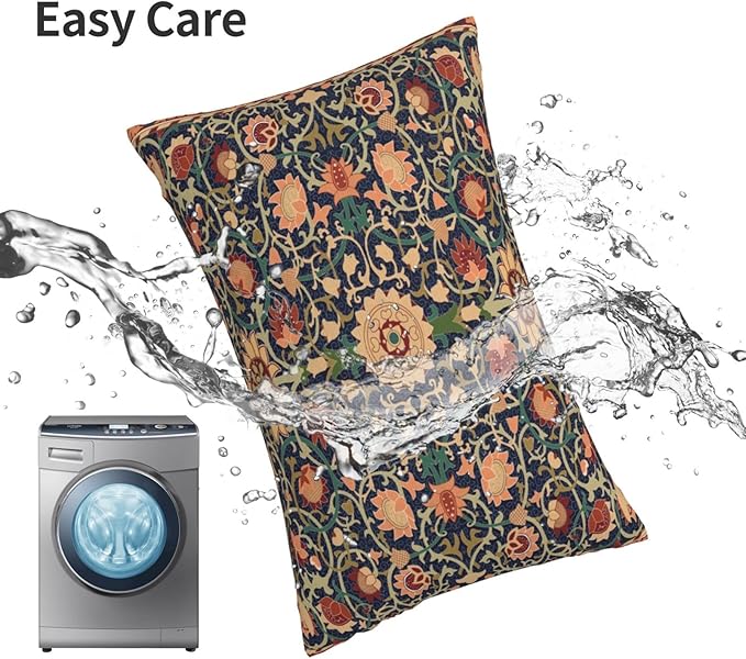 William Morris Vintage Floral 20x12 inches Throw Pillow Covers Cushion Covers for Couch Home Bed Living Room Decorative Pillow Cases