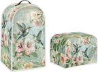 Hummingbird Dust Cover Kitchen Blender Covers Flower Washable Toaster Oven Dustproof Cover Anti Fingerprint Protection Set