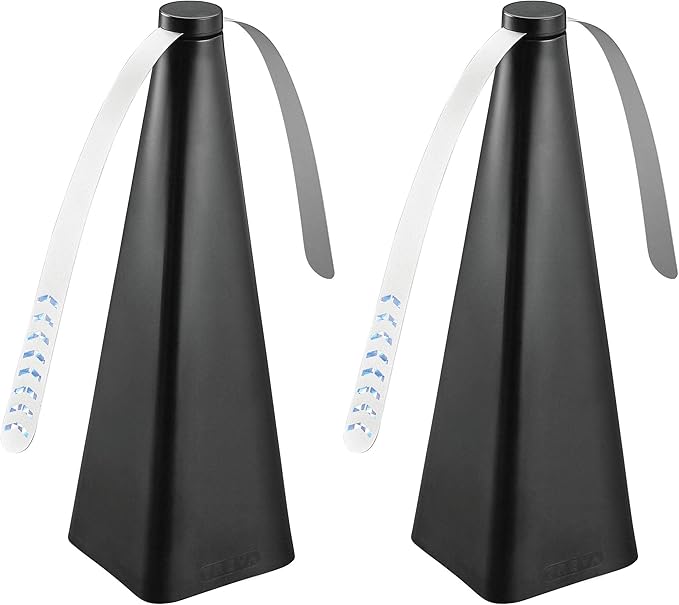 Treva Bug Fan Fly Deterrent with Holographic Blades 2-Pack Black