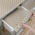 Shelf and Drawer Liner for Kitchen Cabinets Non-Adhesive, Strong Grip Non-Slip Thickened Cabinet Liners for Shelves, Waterproof Mats for Dresser Cupboard, Beige, 17 in x 30 Feet