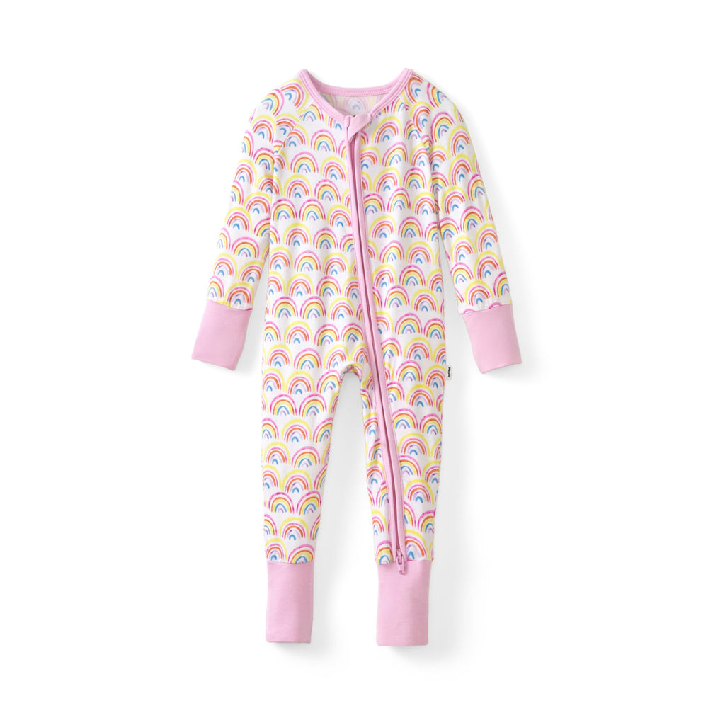 Little Sleepies Baby Pajamas, Pink Breakfast Buddies, 6-12M