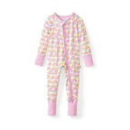 Little Sleepies Baby Pajamas, Pink Breakfast Buddies, 6-12M