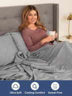 Extra Deep Pocket Twin Sheets - 3 Piece Breathable & Cooling Bed Sheets - Hotel Luxury Sheet Set - Soft, Wrinkle Free & Comfy - Easily Fits Extra Deep Mattresses - Deep Pocket Heathered Grey Sheets