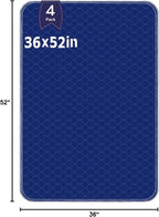Alsunny® Waterproof Bed Pads 36x52 Inch(4Pack),Hide Stains Pads for Beds for Incontinence Adults,Non Slip Heavy Absorbency Bed Pads for Elderly,Bed Protector Pads,Reusable Bed Pads Washable Waterproof