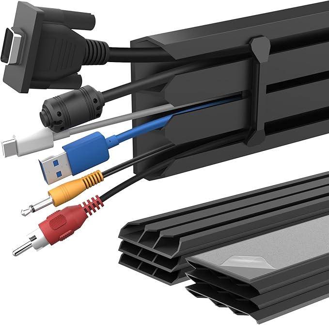 Yagee Cable Manager Self-Adhesive Kit,Spliced Installation for All Types of Office Cable Management,Customized Cable Outlet,All-in-one Desktop Cable Manager Kit.