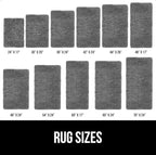 GORILLA GRIP Bath Rug Mat 54x24, Thick Soft Absorbent Chenille, Quick Dry Microfiber Mats, Rubber Backing Washable Shower Floor Rugs, Bathmat Runner, US Designed Bathroom Home Decor Accessories Grey