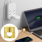 SmallCat 3 Sets Charger Holders for Cords, Adjustable Cable Anchor Holders, Adhesive Metal Cord Clips, Cable Management Wire Organizers for Desk, Office, Nightstand - Gold, Red Bronze, Silver