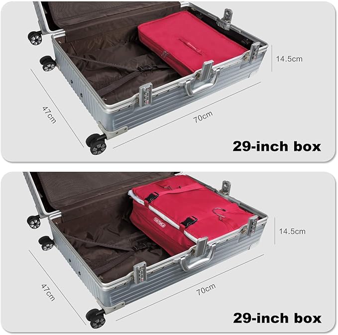 TABITORA Portable Hanging Travel Shelves Bag Packing Cube Organizer Suitcase Storage Large Capacity