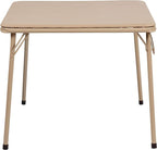 Flash Furniture Mindy Kids Tan Folding Table with Padded Top and Powder Coated Locking Legs